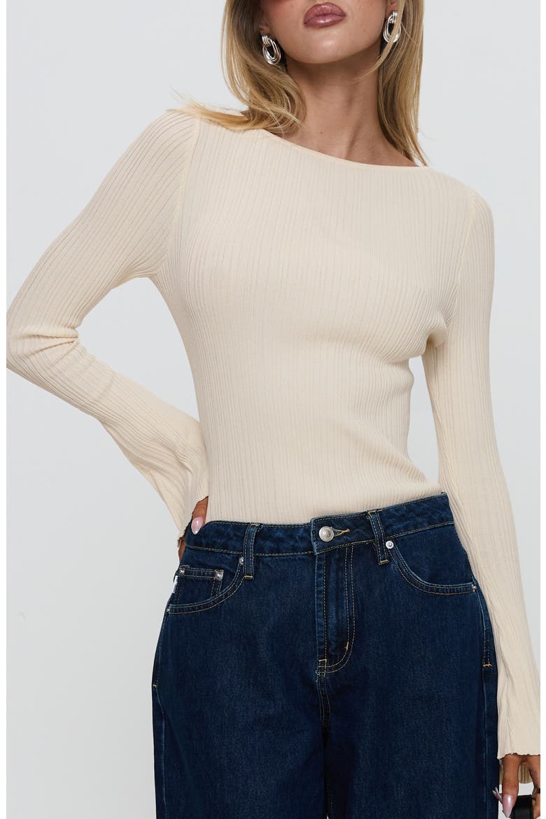 Mayok Rib Bodysuit, Main, color, BEIGE