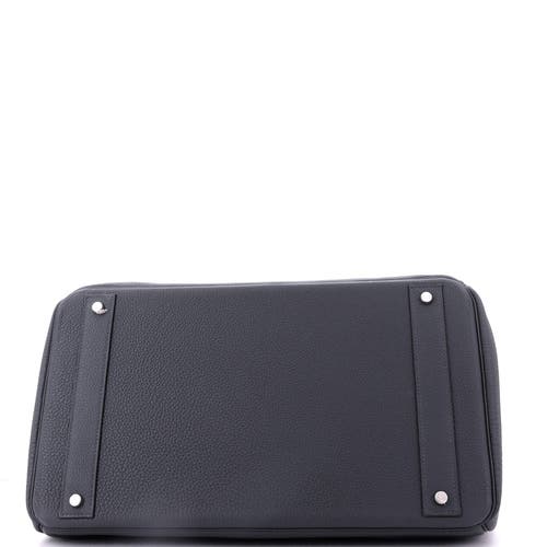 Pre-owned Hermes Hermes Hac Birkin Bag Grey Togo With Palladium Hardware 40 In Gray