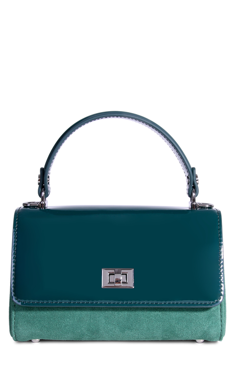 Rytas Suede and Patent Leather Bag