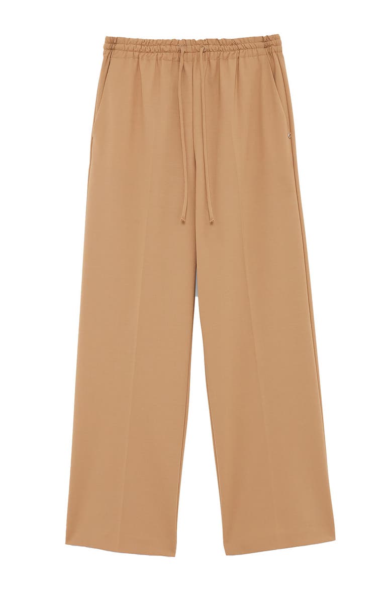 Jogger Trousers With Drawstring, Alternate, color, Camel