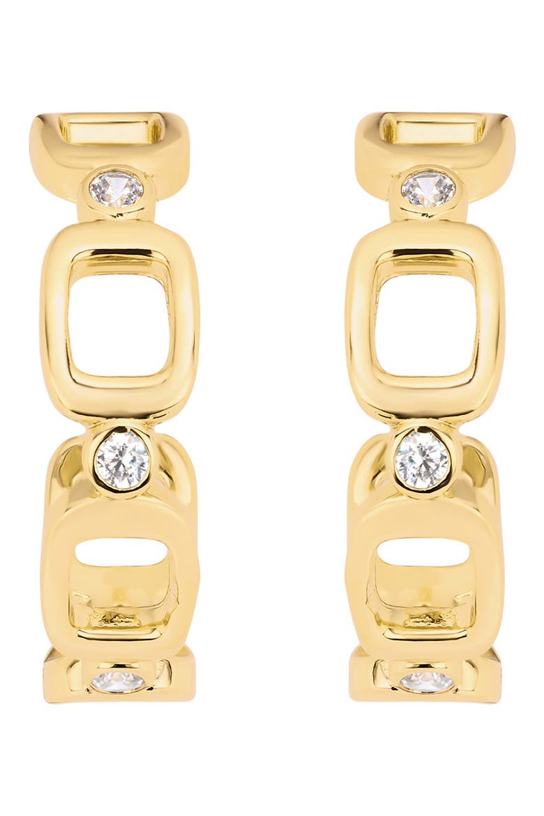 Modern Muse Square Tile CZ Hoop Earrings video
