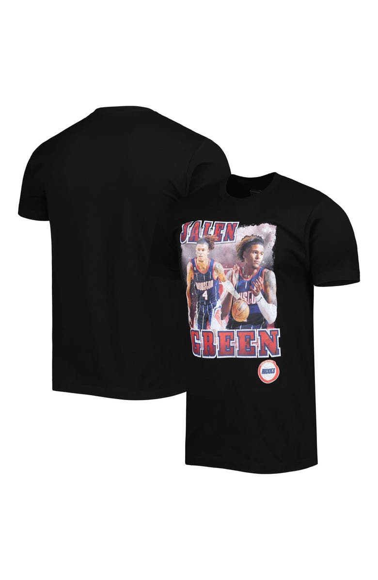 Stadium Essentials Unisex Stadium Essentials Jalen Green Black Houston Rockets City Edition Double Double Player T-Shirt, Main, color,