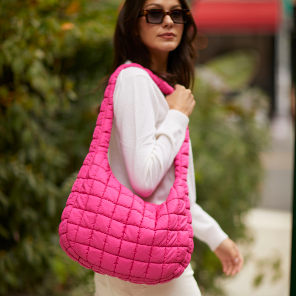 Cloud 9 Puffer Bag, Alternate, color, Hot Pink