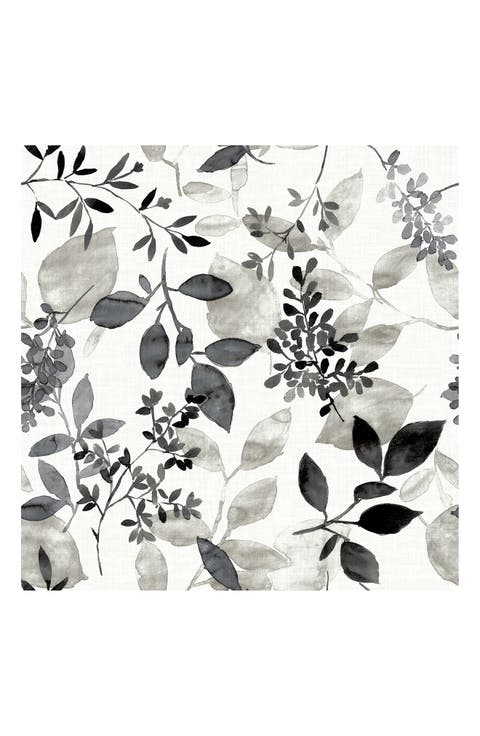 Breezy Floral Chevron Wallpaper