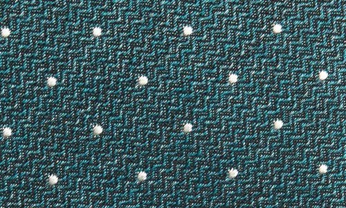 Jack Victor Cotton Blend Tie In Green