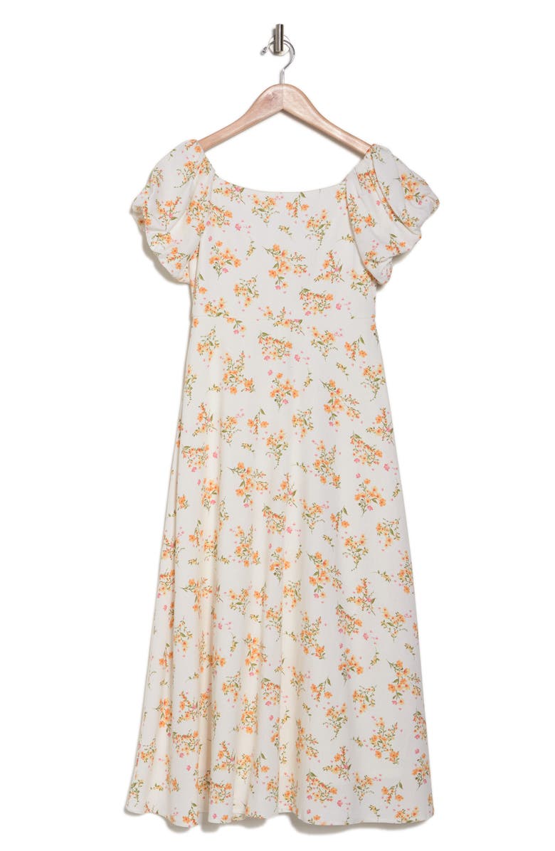 AUGUST SKY Off the Shoulder Midi Dress, Alternate, color, 