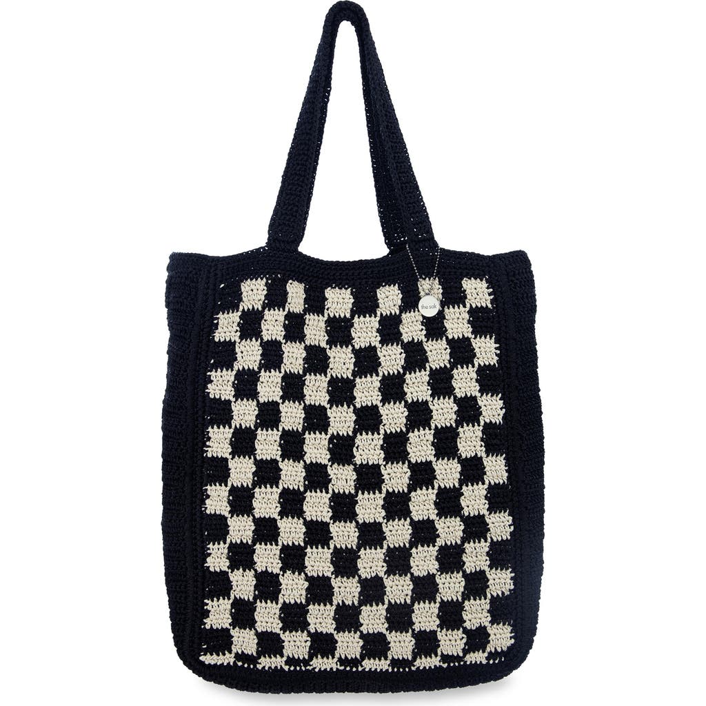 The Sak Lanie Market Tote Hand Crochet Bag In Black