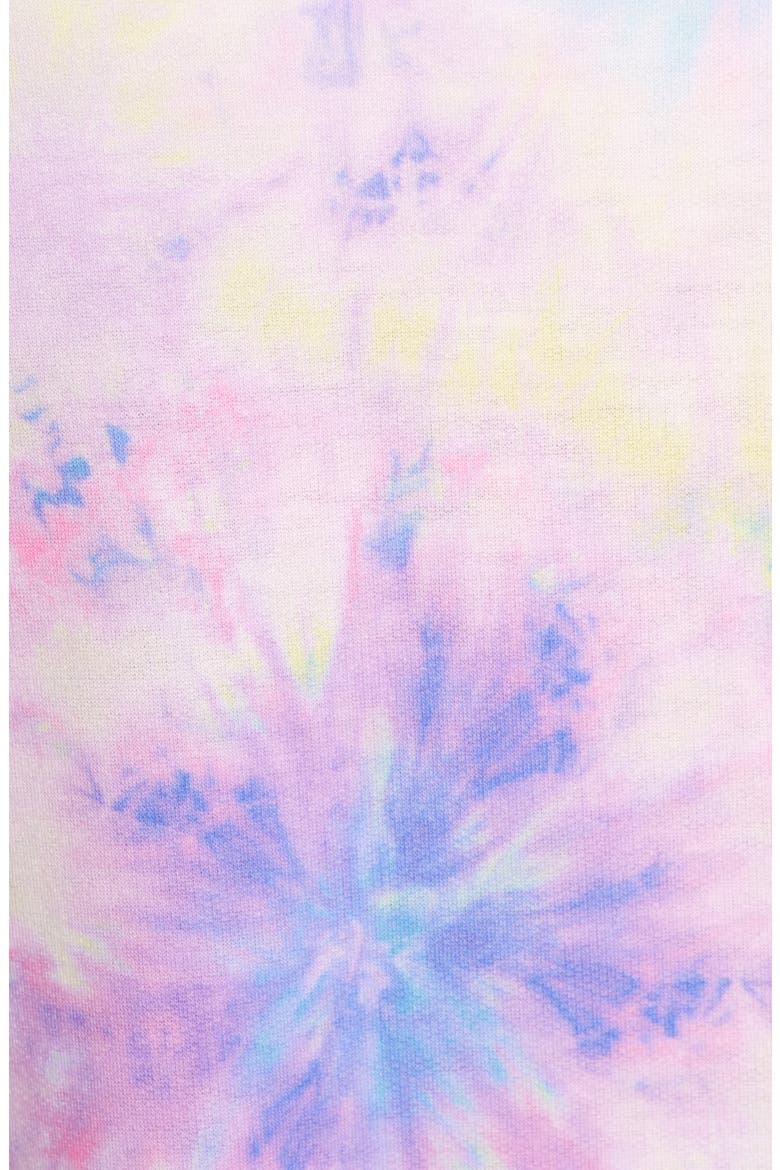 High/Low Sweatshirt, Alternate, color, YELLOW NEON TIE DYE