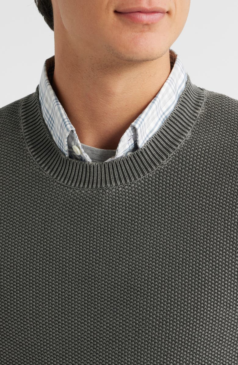 Treasure & Bond Garment Dyed Cotton Sweater, Alternate, color, Black Raven