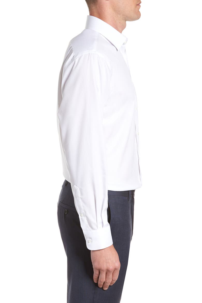 Traditional Fit Non-Iron Dress Shirt, Alternate, color, WHITE