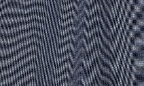 Denim And Flower Heathered Polo In Blue