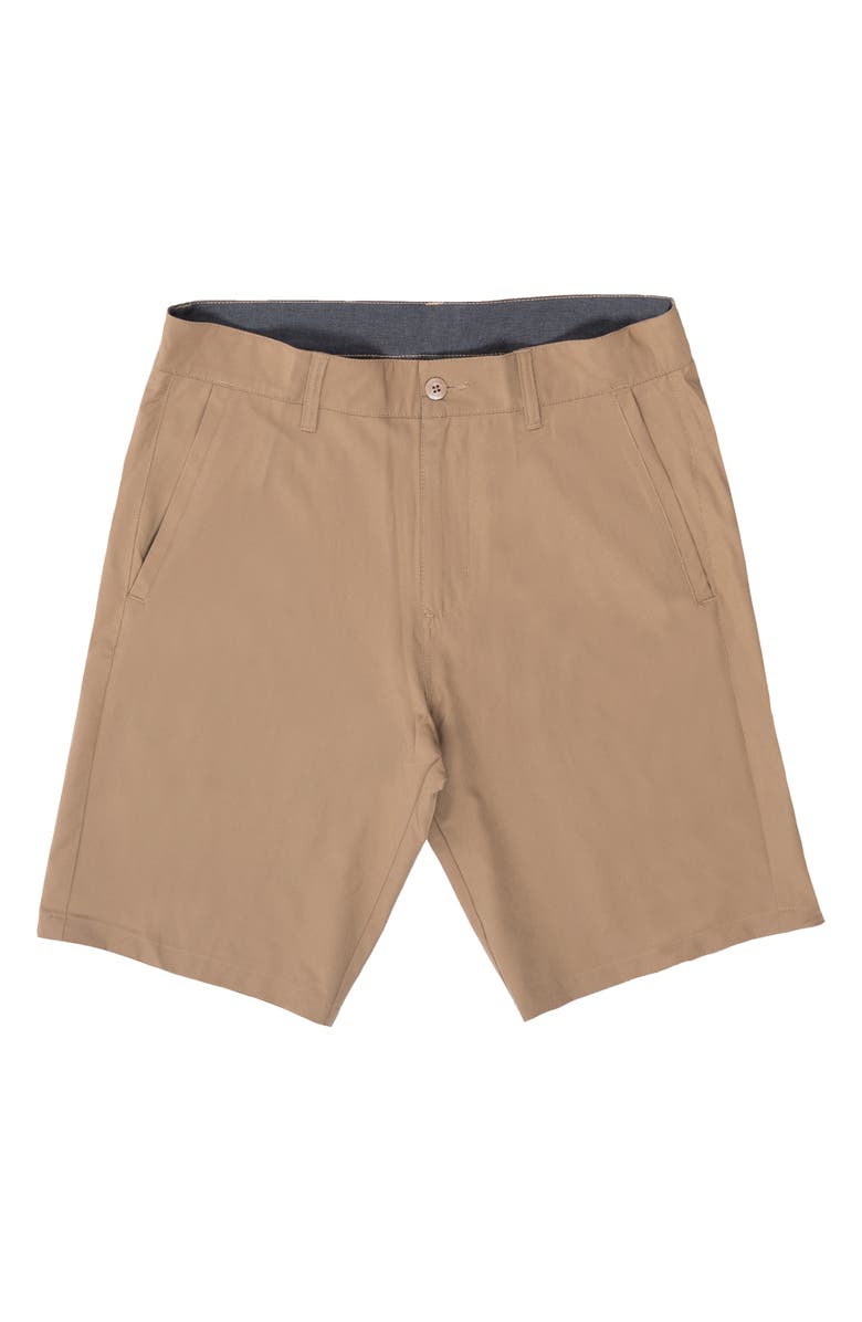 BURNSIDE Hybrid Stretch Shorts, Alternate, color, Khaki