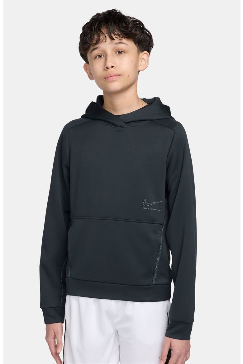 Kids' Dri-FIT Hoodie, Main, color, SEAWEED/ CLAY GREEN