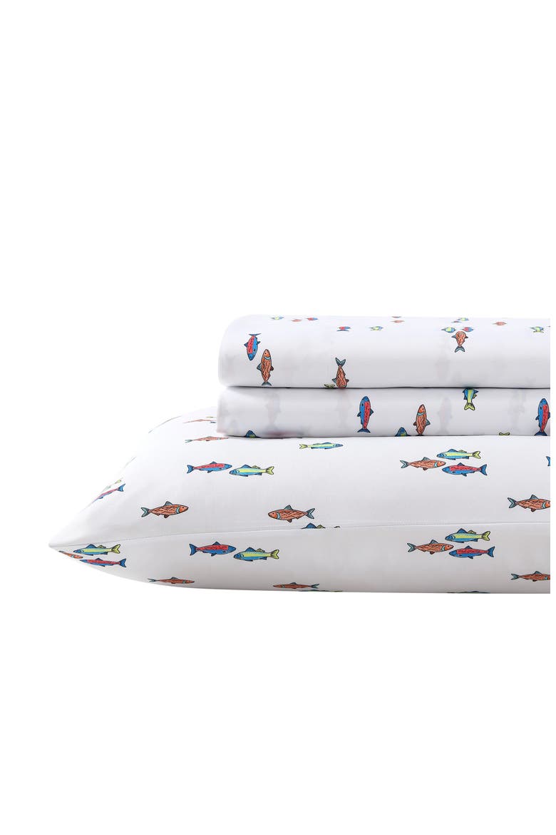 Fish Lake Sheet Set, Main, color, WHITE