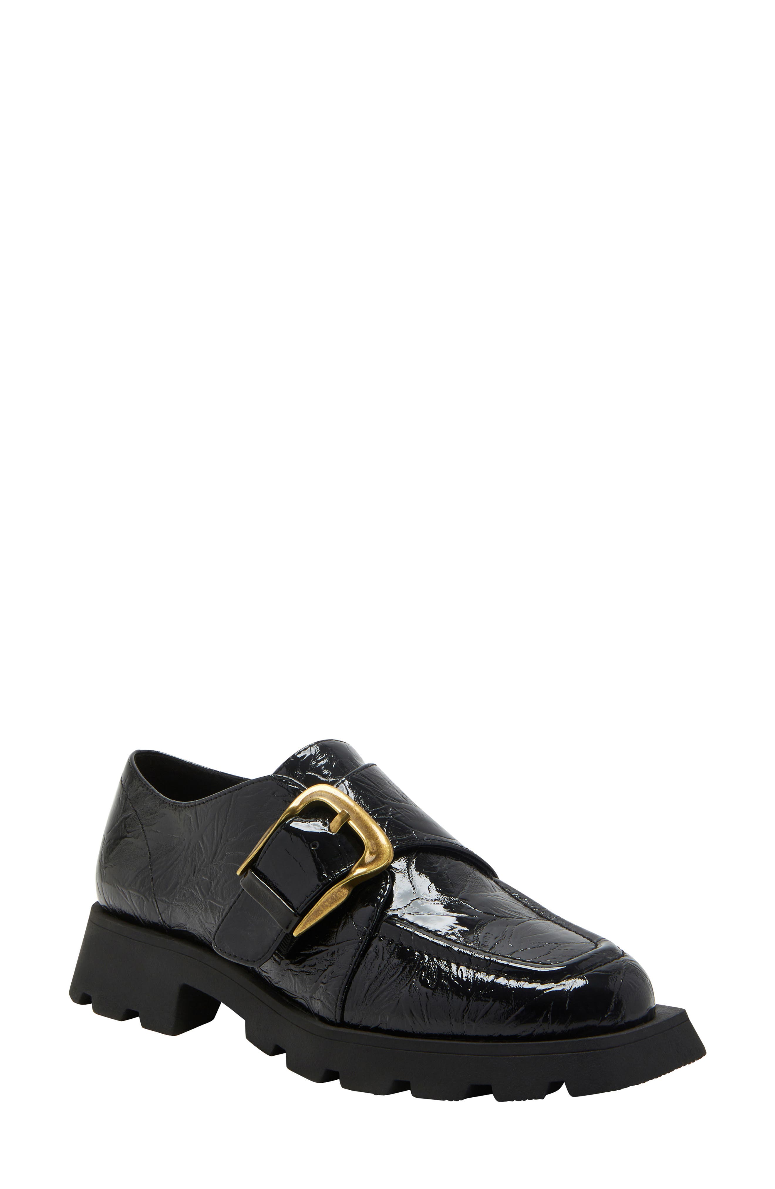 Daarling Buckle Loafer, Main, color, BLACK