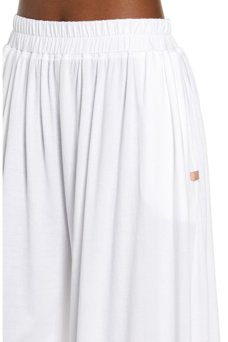 Organic Pima Wide Leg Lounge Pants, Alternate, color, SINCERE WHITE