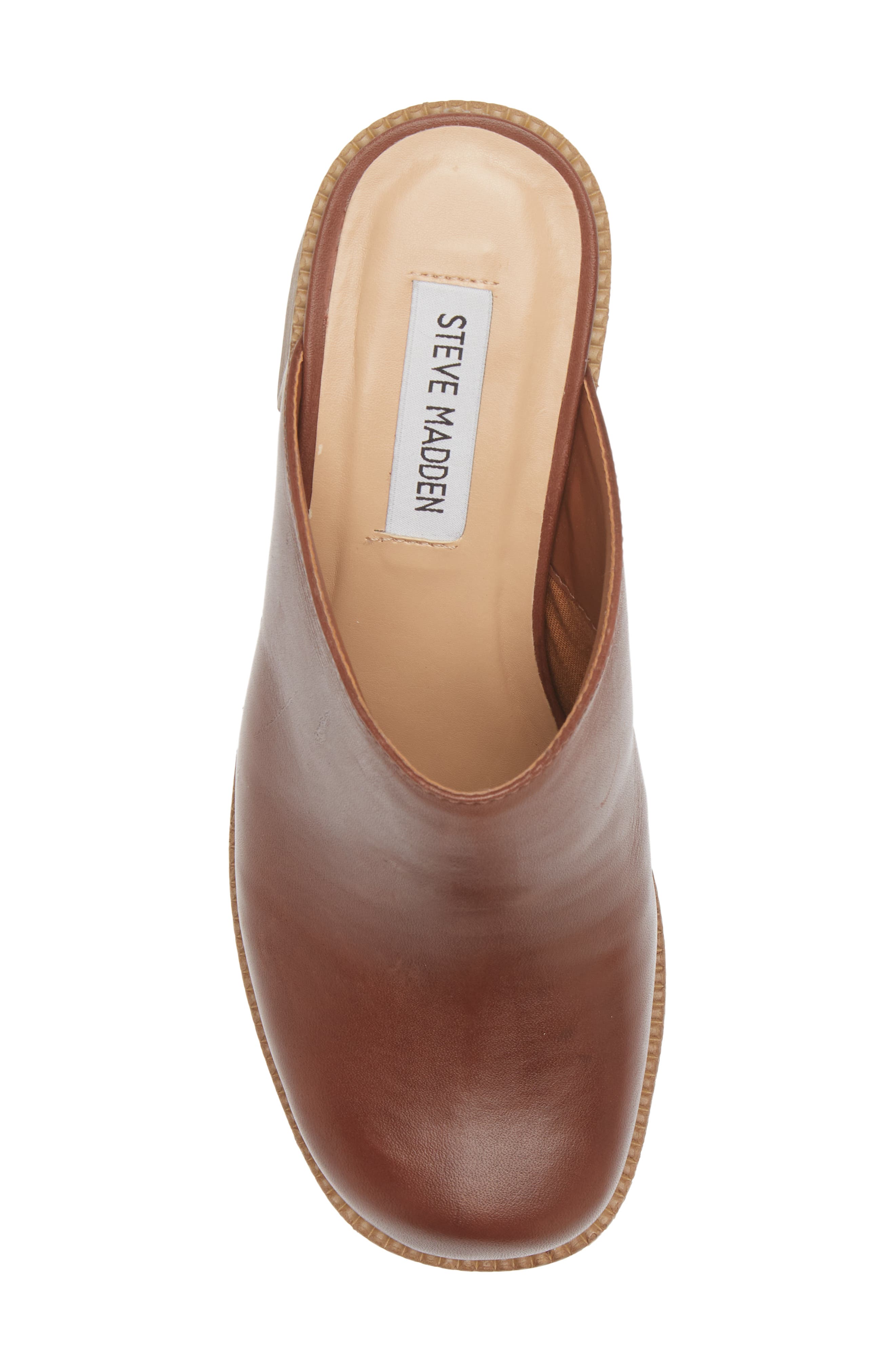 Bowe Platform Mule, Alternate, color, BROWN LEATHER