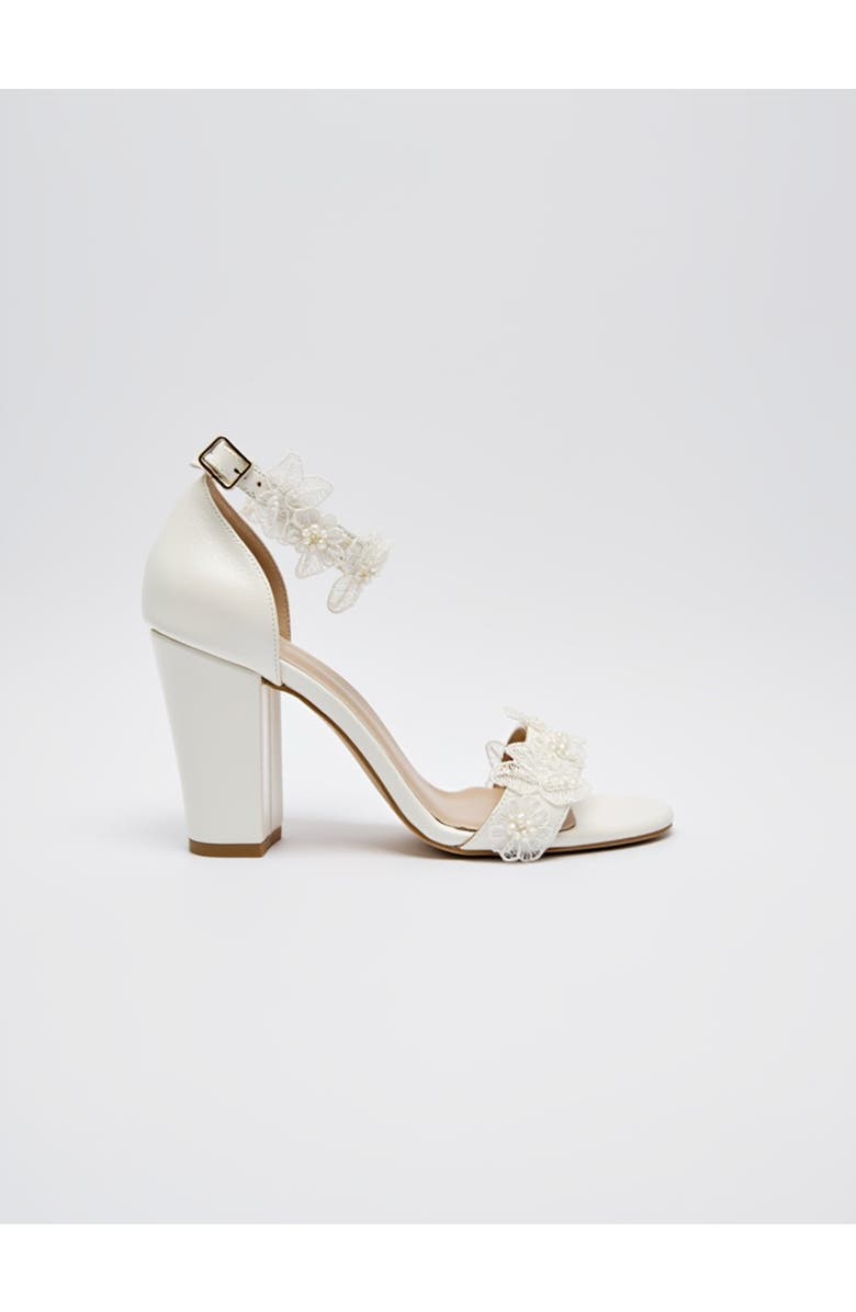 Forever & Always Shoes Florielle Lace Wedding Heels, Alternate, color, Ivory