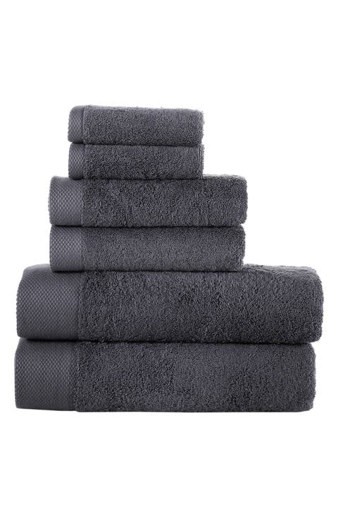 6-Piece Solid Signature Cotton Towel Set
