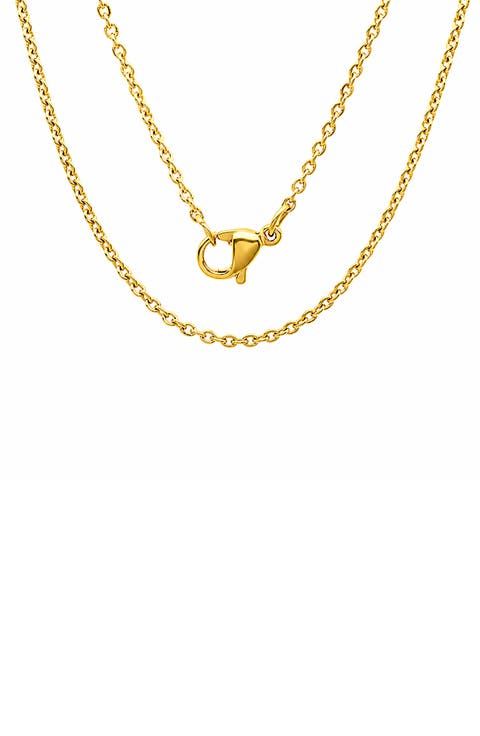 Men's Stainless Steel Cable Chain Necklace