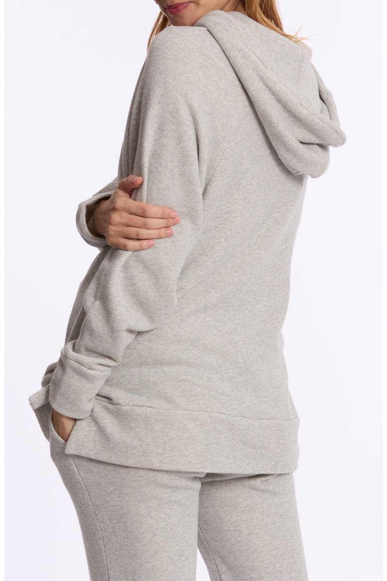 Maternity and Nursing Hoodie, Alternate, color, GREY