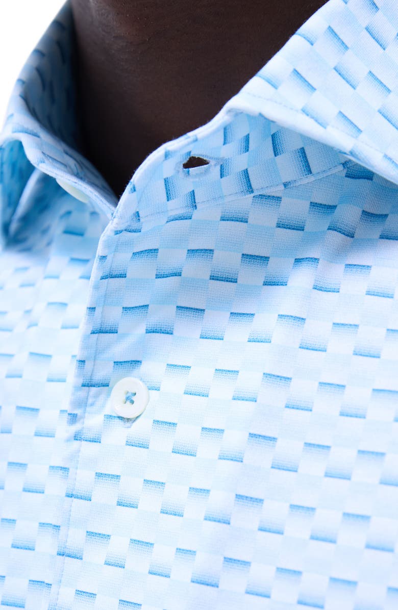 Bugatchi Devon OoohCotton<sup>®</sup> Button-Up Shirt, Alternate, color, Ice