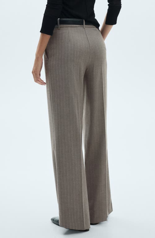 Shop Mango Carlosw Straight Leg Pants In Brown