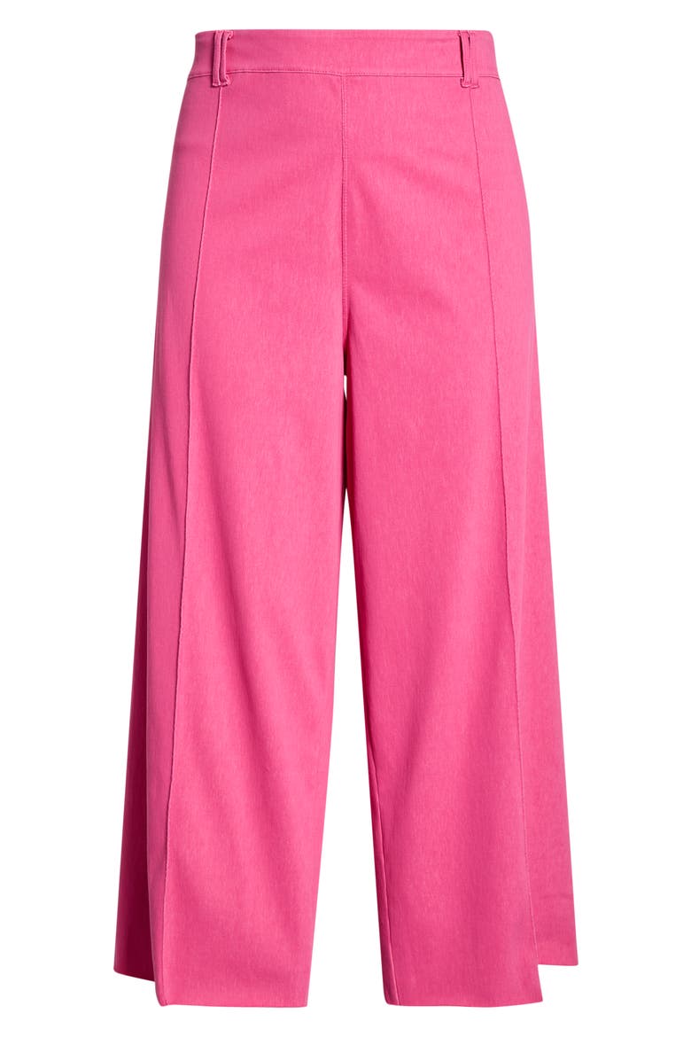 Erin Pintuck Pleat Wide Leg Jeans, Alternate, color, HOT PINK