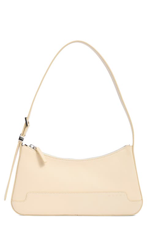 ショルダーバッグ・ポシェット MARNI  Shoulder Bags Women Leather Beige/Talc Beige leather shoulder bag with Marni Mending | Marni