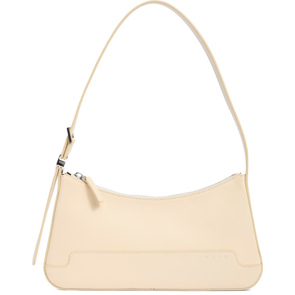 Marni Beige Calf Leather Shoulder Bag