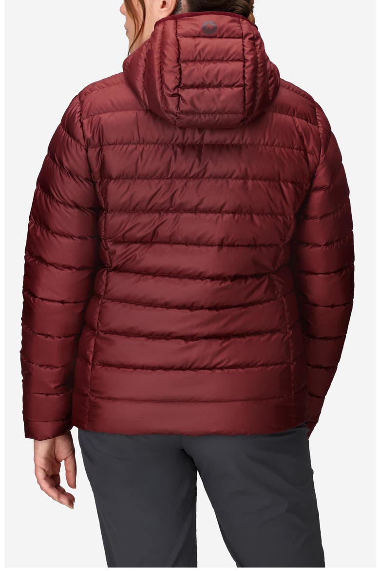 Highlander 700 Fill Power Down Hooded Jacket, Alternate, color, ACAI BERRY