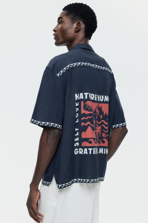 Relaxed-fit cotton resort shirt