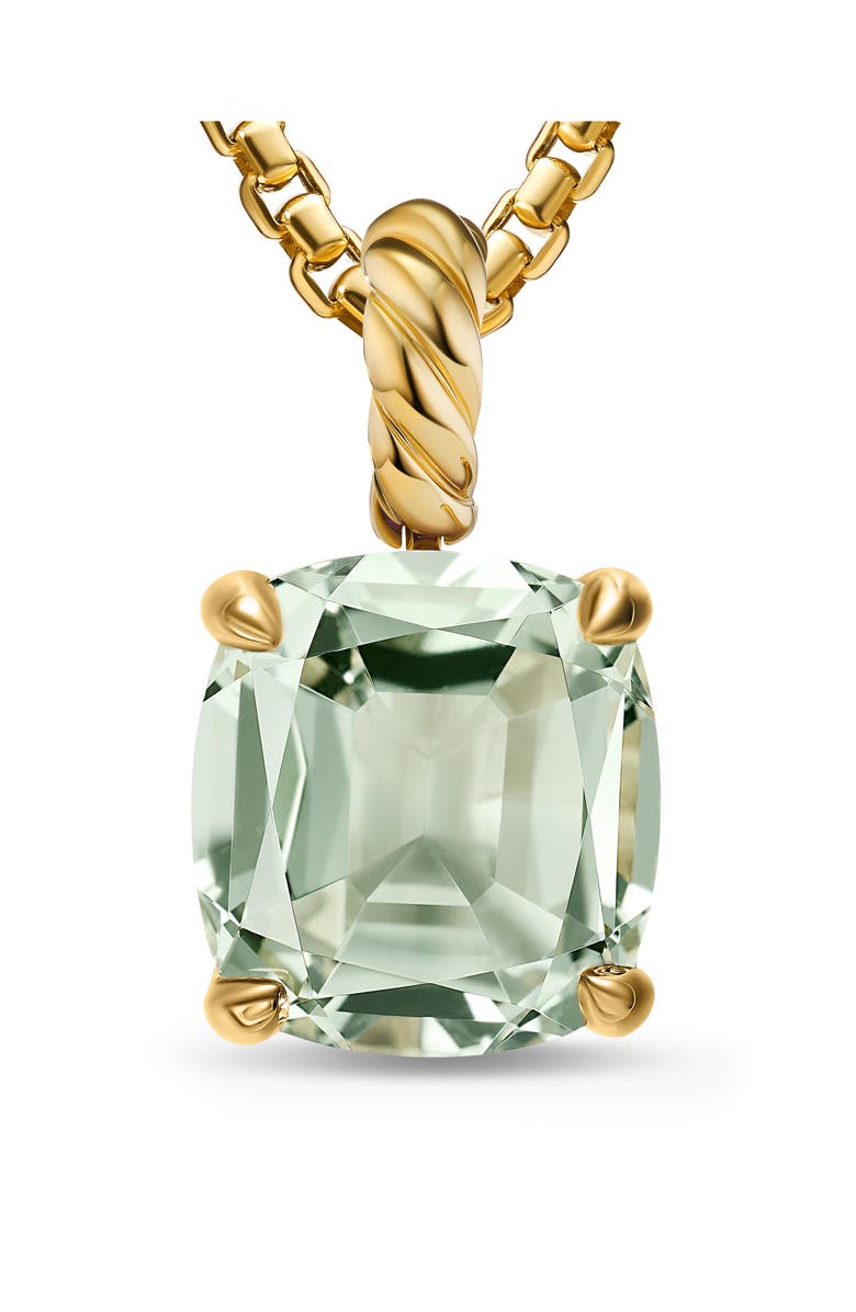 David Yurman Marbella Pendant in 18K Yellow Gold, Alternate, color, New Prasiolite