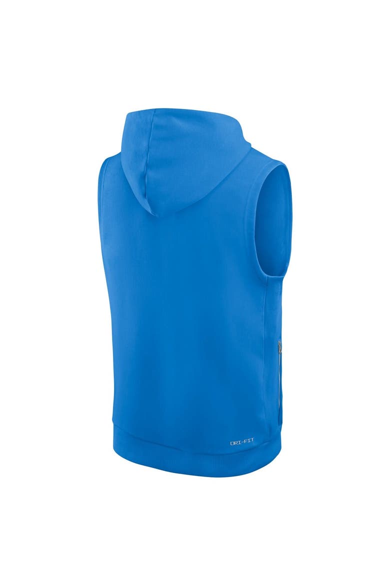 Men's Nike Powder Blue Los Angeles Chargers Sideline Performance Sleeveless Pullover Hoodie, Alternate, color, Powder Blue