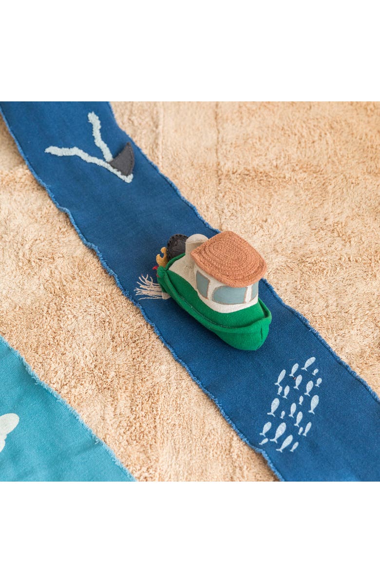 Lorena Canals Soft toy Ride & Roll, Alternate, color, Blue, Green, And Natural