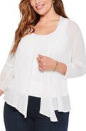NIC+ZOE '4-Way' Three Quarter Sleeve Convertible Cardigan