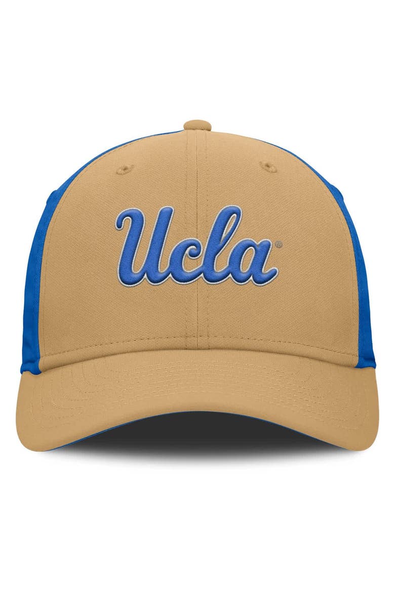 Men's Jordan Brand Gold/Blue UCLA Bruins 2025 Sideline Rise Local Performance Flex Hat, Alternate, color, Gold