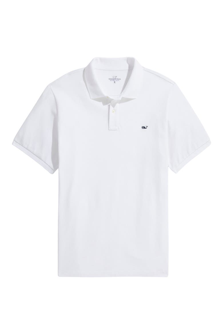Heritage Piqué Polo, Main, color, WHITE CAP
