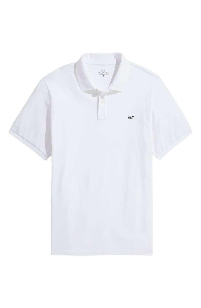 vineyard vines Heritage Piqué Polo, Main, color, White Cap