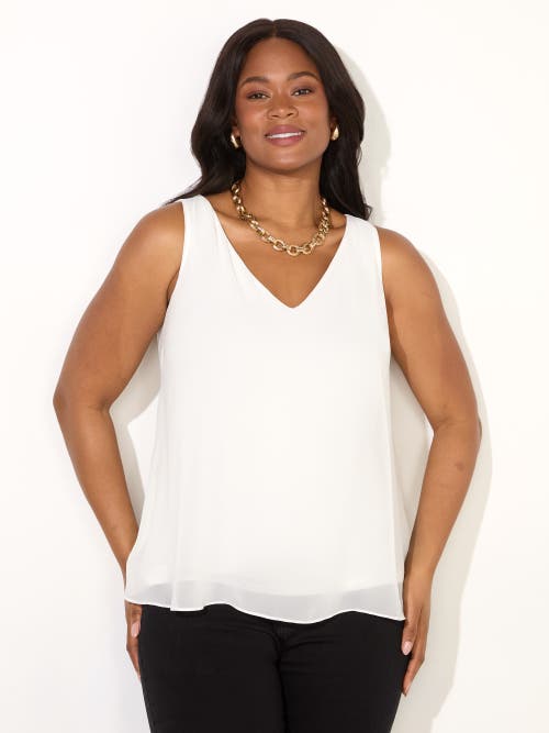 Live Unlimited Chiffon V Neck Swing Vest