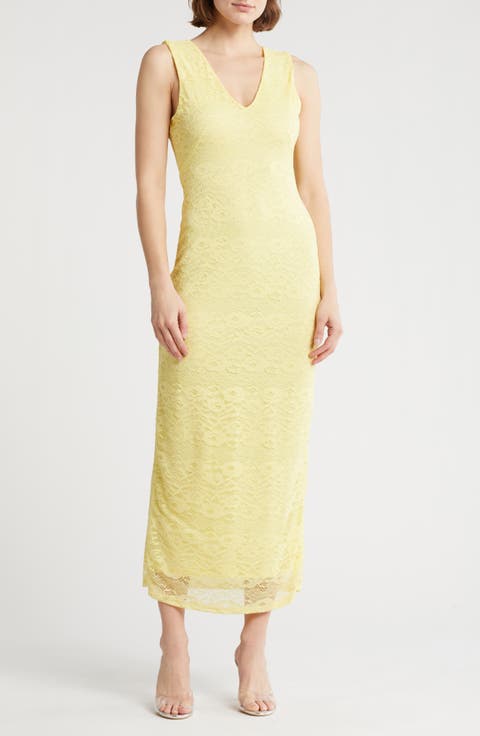 Liora Sleeveless Lace Maxi Dress