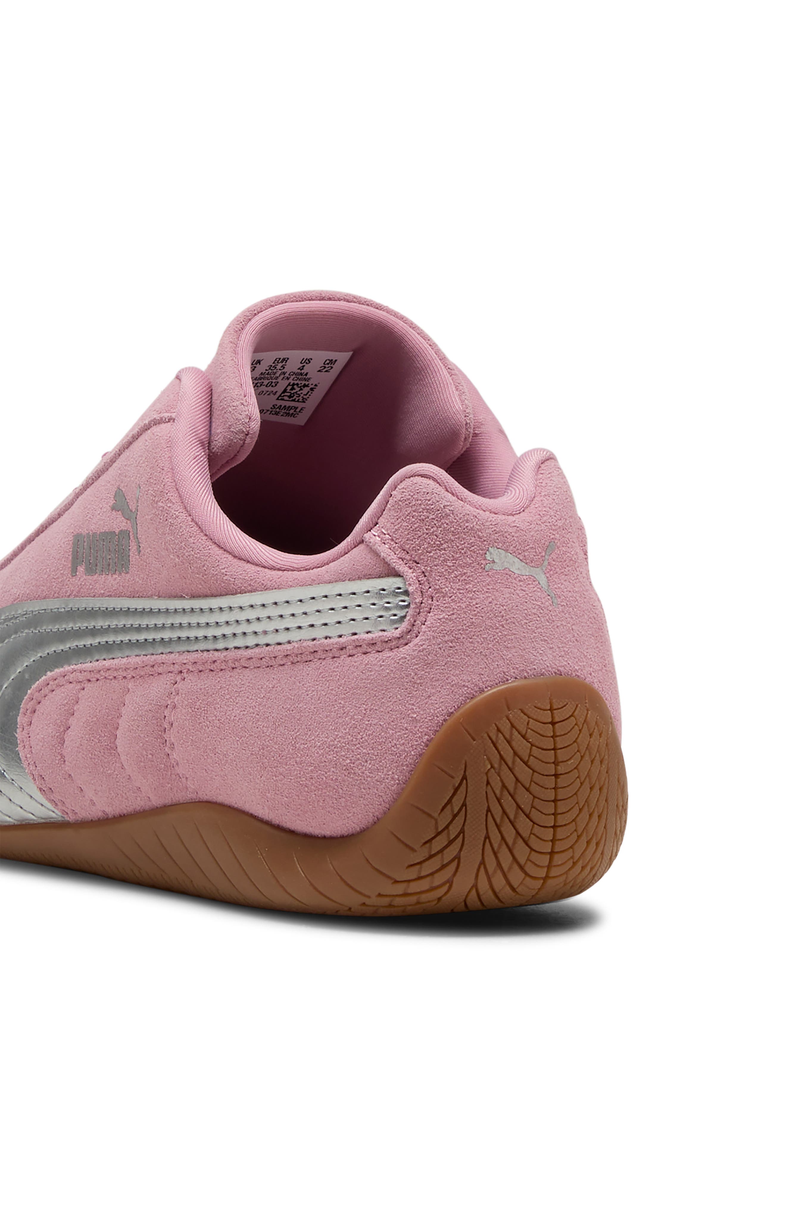 PUMA Kids' Speedcat Jr. Sneaker, Alternate, color, Poised Pink/ Puma Silver