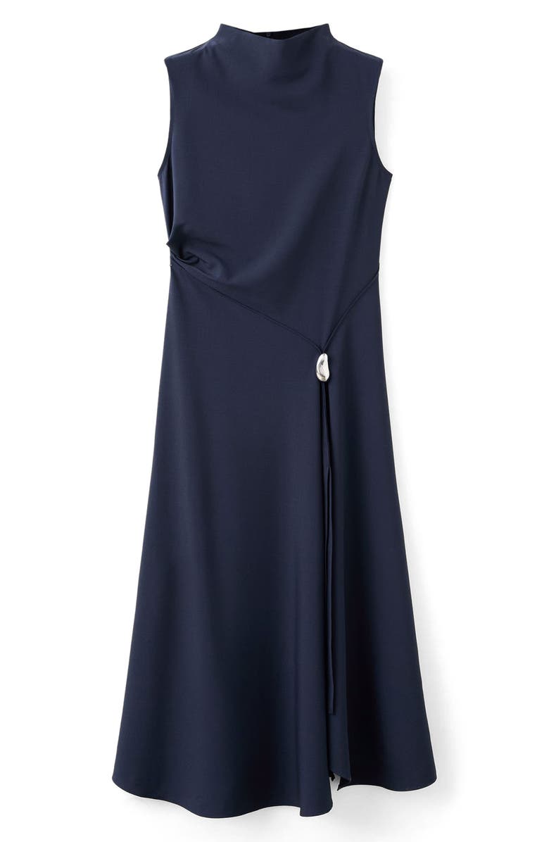 MANGO Mock Neck Midi Dress, Alternate, color,