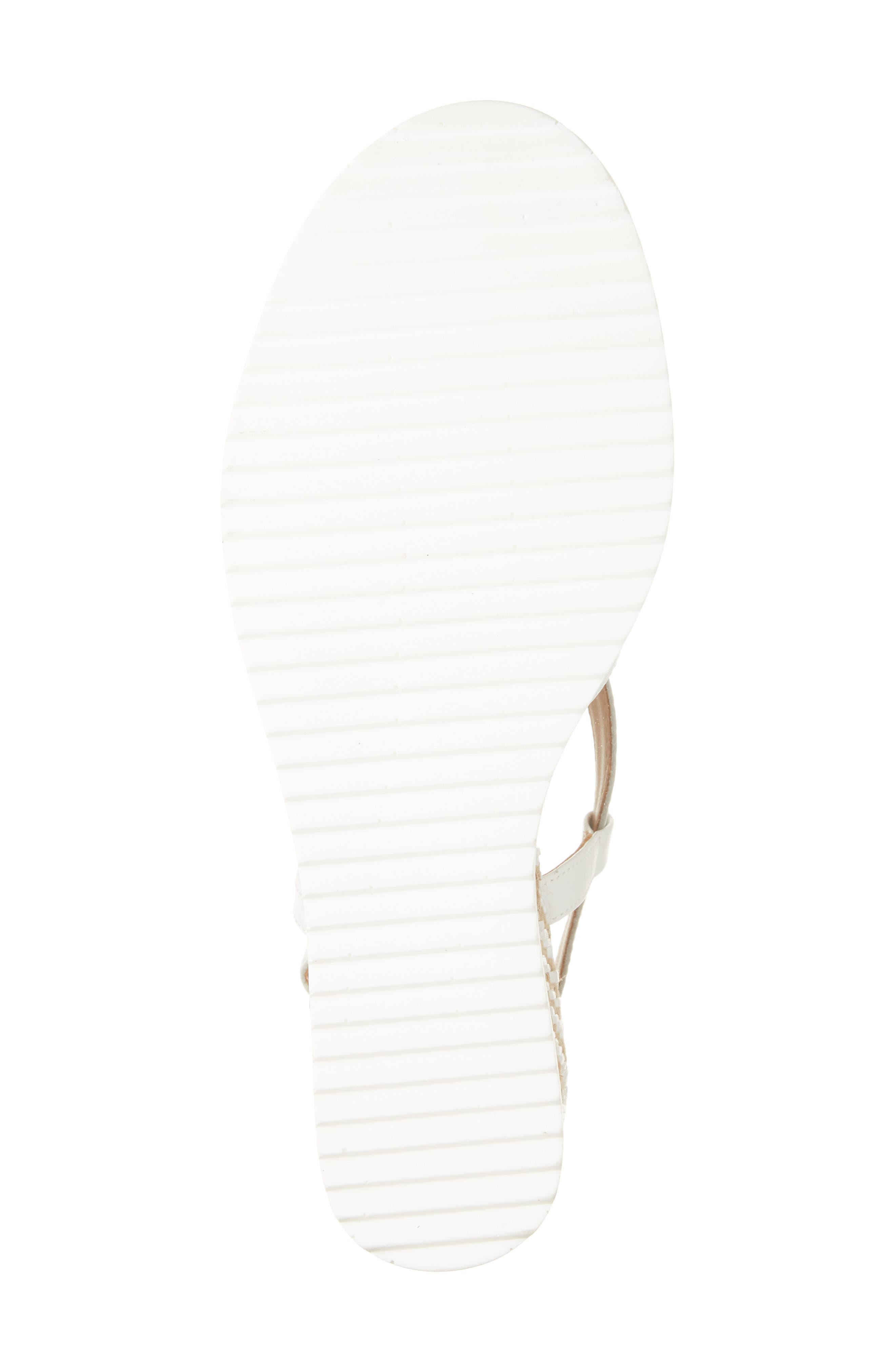 Regarde Le Ciel Madison Slingback Platform Wedge Sandal, Alternate, color, Garment White