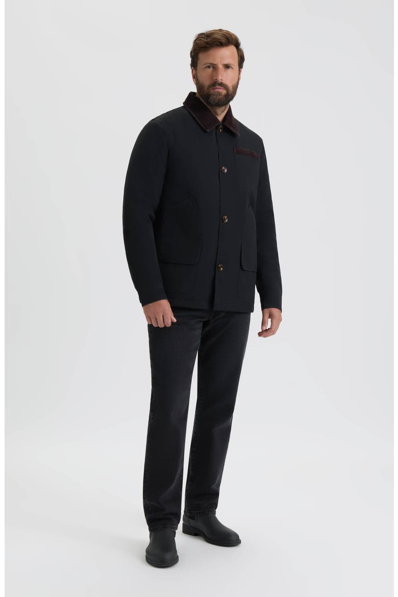 Water Repellent Canvas Barn Jacket, Alternate, color, BLACK