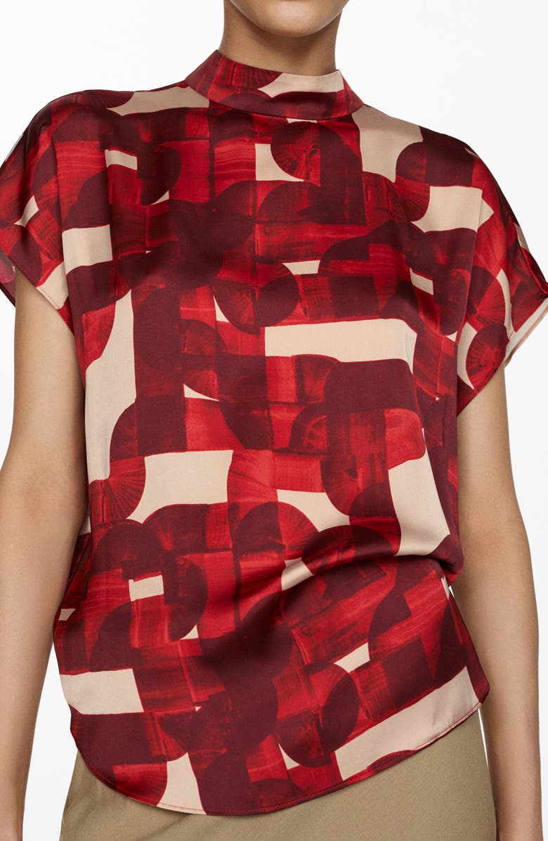 MANGO Print Top, Main, color, 