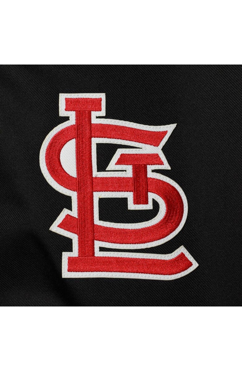 JH DESIGN Women's JH Design Black St. Louis Cardinals Plus Size Poly Twill Full-Snap Jacket, Alternate, color, Black