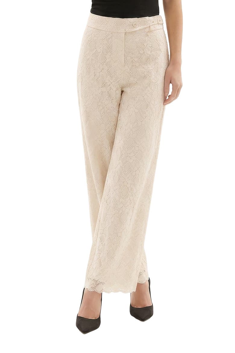 Calipo Lace Trouser, Alternate, color, White