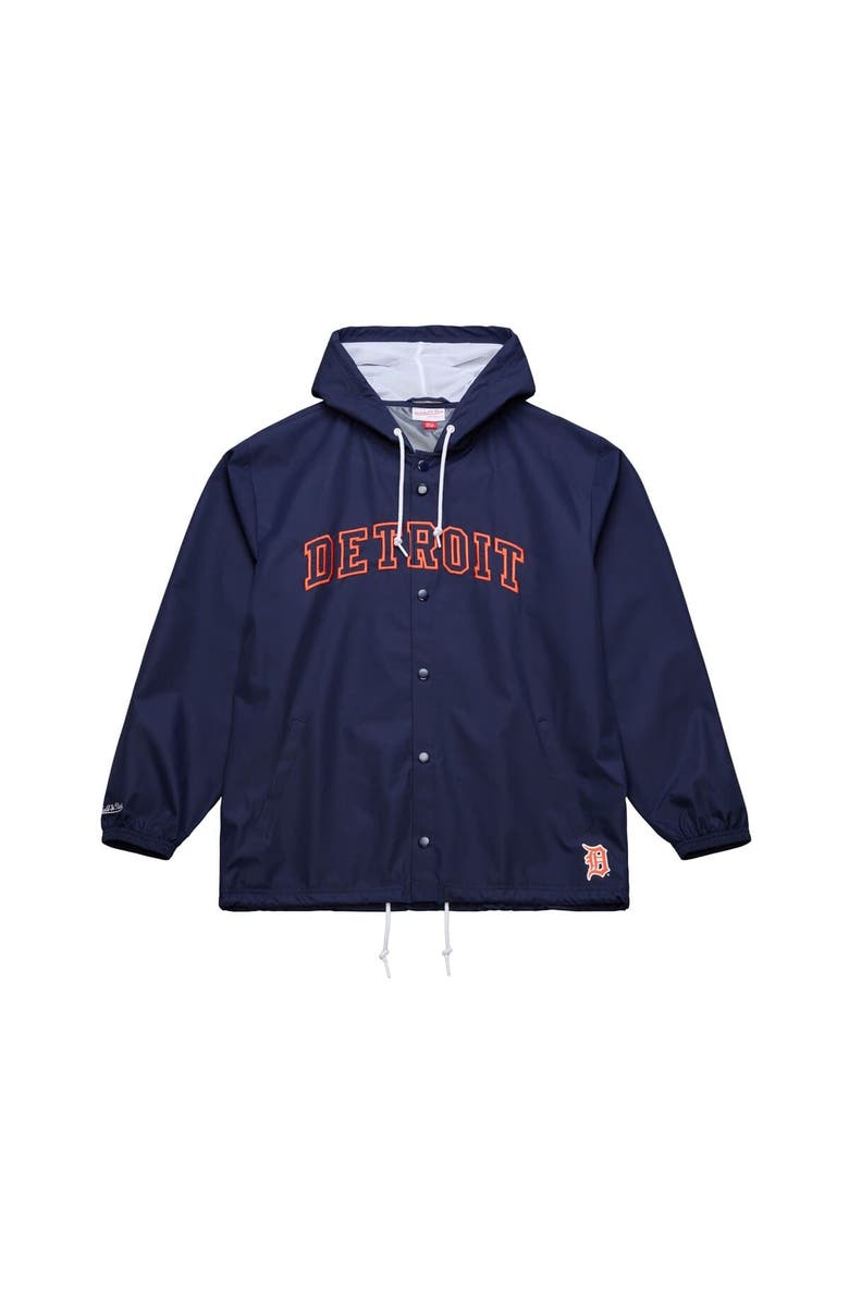 Mitchell & Ness Men's Mitchell & Ness  Navy Detroit Tigers Full-Snap Hooded Coaches Jacket, Main, color, Navy