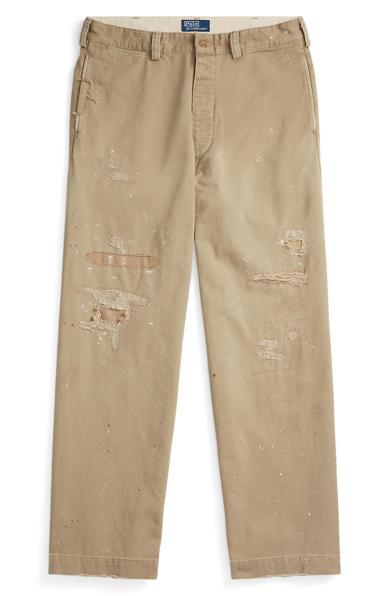 Polo Ralph Lauren Burroughs Twill Chino Pants, Alternate, color, Lattimer Repaired